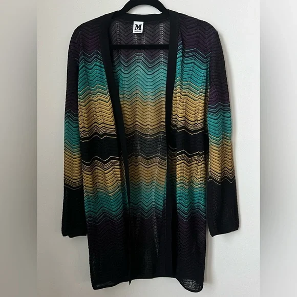 Missoni chevron stripe cardigan sweater